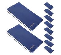 Angoily Lot de 10 Carnets de Gestion Budgétaire Format A6 en PU Bleu Planificateur Financier Portable pour Suivi des Dépenses Quotidiennes à Domicile Voyage Agenda Budgétaire Pratique
