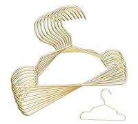 Angoily Lot de 10 Cintres Mini pour Vêtements Animaux en Métal Doré, Taille Moyenne 20 Cm, Séchoir à Linge Compact pour Placard, Adaptés pour Chiens et Chats, Accessoires pour Vêtements