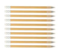 Angoily Lot de 10 Crayons sans Encre Réutilisables en Bambou Mine Incassable Interchangeable Finition Antidérapante pour Dessin Écriture et Croquis à la Maison au Bureau L’École