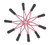 Angoily Lot De 10 Curseurs De Fermeture Éclair Rouges Extension Nylon, Tirettes De Cordon De 4,5 Cm, Accessoires Couture Pour Paquet, Vêtements Et Loisirs, Usage Artisanal Et Réparation Rapide