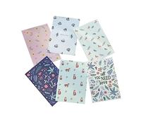 Angoily Lot de 10 Enveloppes en Papier À Lettres Plumes pour Filles Papeterie Assortiment