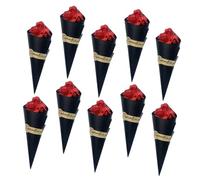 Angoily Lot de 10 Mini Bouquets de Fleurs Séchées Roses et Tournesols Accessoires Décoratifs Éternels en Papier pour Décoration Intérieure Salon Bureau et Présent Élégant