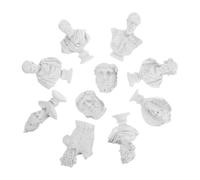 Angoily Lot de 10 Mini Statues Décoratives en Résine Blanche Figurines Grecques Compactes pour Décoration Intérieure Bureau Sculptures Artistiques Style Nordique Ornements de Maison