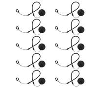 Angoily Lot De 10 Porte-Stylos À Bille Avec Cordon Support Antivol Et Chaînette De Sécurité Noir