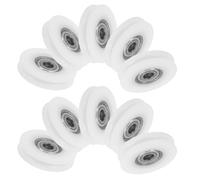 Angoily Lot de 10 Poulies à Roulement 625 Gorge en U, Diamètre 5x30x6 Mm, Palier en Acier Revêtu, Poulie de Quincaillerie pour Portes et Fenêtres Coulissantes, Poulie de Guidage