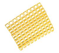 Angoily Lot de 10 Set de Étiquettes Numérotées de 0 à 9 pour Câbles, Marqueurs à Clip Plastique Jaune 10 Mm, Marqueur de Câble à Code Couleur, Identification Rapide pour Gestion