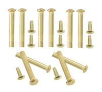 Angoily Lot de 10 Sets de Sets de Kits de Réparation pour Éventail Pliant Rivets en Acier Inoxydable Doré, Diamètre 3mm, Accessoires Stables pour Fixation et Remplacement D'éventails
