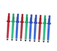 Angoily Lot de 10 Stylets pour Écran Tactile Multifonction, Stylo Résistant Aux Rayures Et Support Téléphone Portable, Usage Domestique, Couleur Aléatoire, Taille Compacte Facile à Transporter