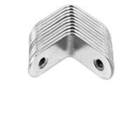 Angoily Lot de 10 Supports d'angle pour Étagères Fixations Murales À Lattes Fixations Flottantes Fixations pour Étagères Fixations Noires en Acier Inoxydable