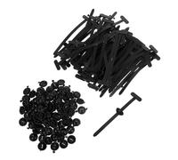Angoily Lot De 100 Clips Câbles En Nylon Autobloquants Avec Goupille, Fixation Robuste Résistante Aux Intempéries, Support Pour Câbles Et Tuyaux Maison Et Automobile, Organisation Rapide Et Sécurisée