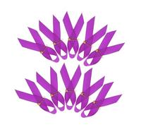 Angoily Lot De 100 Épingles De En Ruban De Satin Violet Pour La Sensibilisation À La Violence Domestique Et Au Cancer Du Pancréas, Pour Événements, Funérailles Et Commémorations.