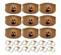 Angoily Lot de 100 Fermoirs de Boucles D’oreilles à Double Aile en Acier Inoxydable, Couleur Rose Doré, Verrouillage Sécurisé, Accessoires pour Fabrication de Bijoux Diy, Adaptés