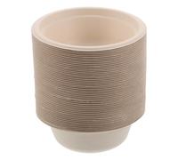 Angoily Lot de 100 Gamelles Jetables en Papier 350 ML pour Animaux Gamelle Anti-Déversement pour Chien et Chat Bol Portable pour Nourriture et Eau Voyage et Usage Quotidien