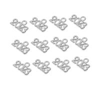 Angoily Lot De 100 Pendentifs En Alliage Vintage 2023, Breloques Pour Bracelets, Argenté Ancien, Accessoires Diy Pour Bijoux, Présents Du Nouvel An, Fabrication Artisanale