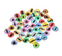Angoily Lot de 100 Yeux en Verre pour Loisirs créatifs, cabochons, pour poupées, Accessoires, Fabrication de Bijoux, Sculptures, Accessoires, Fabrication de Bijoux, Noël, 10 mm