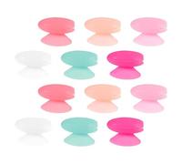 Angoily Lot de 12 Capuchons en Silicone Semi-Transparents pour Pinceaux à Lèvres Protections Anti-Poussière Multifonctions Kit Coloré pour Maquillage et Voyages