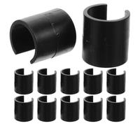 Angoily Lot de 12 Clips Anti-Vent pour Drapeaux de Jardin, Accessoires de Fixation en Plastique Léger, Clips Solide pour Mâts de Drapeau Extérieur, Arrêt Coupe-Vent Pratique