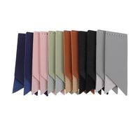 Angoily Lot de 12 Marque-Pages en Cuir PU Unis Cousus 6 Couleurs Assorties Accessoires de Lecture Pratiques pour Hommes Femmes et Étudiants pour Protéger les Pages en Voyage et à la