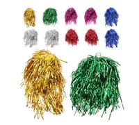 Angoily Lot de 12 Perruques Courtes Brillantes Multicolores à Paillettes Métalliques Accessoires de Déguisement Légers et Confortables pour Fêtes Cosplay et Photobooth