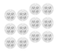 Angoily Lot de 12 Roulettes Auto-adhésives Universelles pour Meubles, Mini Roues Pivotantes Silencieuses Blanches, Double Roue, Mobilité Facile pour Petits Meubles et Électroménagers,
