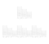 Angoily Lot de 12 Vases Cylindriques en Verre Vases Cylindriques en Verre Transparent Centres De Table Bougeoirs Ouragan en Verre Bougies Piliers Vase Flottant Décoration O120G568KISUBJV714V