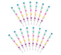 Angoily Lot de 15 Crayons à Mine Empilables Bonhomme de Neige Crayons Automatiques Non Taillés Usage Scolaire et Présent de Noël Gomme Intégrée pour Garçon et Filles