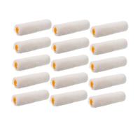 Angoily Lot De 15 Mini Pinceaux Ronds De Petite Taille Tête De Rechange Densité Des Détails Brosse Portable Manche En Fourrure Coins Travaux Manuels Longs Bords Tête Ronde Design