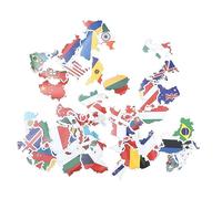 Angoily Lot de 150 Feuilles Dautocollants De Drapeaux De Pays Autocollants De Drapeaux Décoratifs pour Carnet De Notes Autocollants De Drapeaux Nationaux pour Valises À Bagages