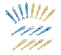Angoily Lot de 16 Mini Pinces à Cheveux de Poisson Bicolores, en Alliage Léger, pour Femmes et Filles, pour Fixer Frange et Mèches Rebelles, Accessoires Coiffure Polyvalents Quotidien