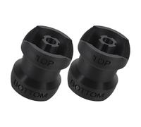 Angoily Lot de 2 Adaptateurs de Recharge pour Flacon de Savonnette Noir, Connecteurs de Transfert Anti-fuite en Plastique, Outil de Remplissage pour Lotion et Shampoing, Usage