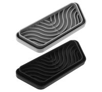 Angoily Lot de 2 bacs de récupération pour fontaine à eau - Bac de rechange pour distributeur d'eau de réfrigérateur - de récupération d'huile sous lave-linge pour vidange d'huile