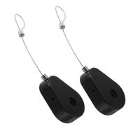 Angoily Lot de 2 Boîtes Rétractables Antivol en Acier Verrou Réglable Câble Télescopique de 1 Mètre Dispositif de Sécurité pour Ordinateurs et Accessoires Support Câble Rétractable