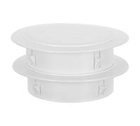 Angoily Lot de 2 Bouchons de Trou de Hotte Aspirante Blancs, Couvercles D'étanchéité pour Orifice Mural de Tuyau Cuisine de 152-168 Mm, Cache-trous Muraux Résistants à L'huile et