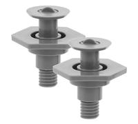 Angoily Lot de 2 bouchons de vidange en plastique pour glacière, avec filetage et attache, pour tuyau d'eau de congélateur. Accessoires pour réfrigérateur, bouchon, décoration de pique- et de