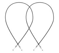 Angoily Lot de 2 Câbles de Traction Renforcés 114 Cm pour Fauteuils Inclinables de Salon, Accessoires Anneau en Caoutchouc Souple, Compatibles Chaises de Coiffeur - Pièce de Rechange