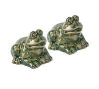 Angoily Lot de 2 Caches-boulons Universels pour Toilettes en Résine Forme Grenouille, Protection Solide des Vis de Cuvette, Accessoires Wc Pratiques et Décoratifs pour Salle de Bain