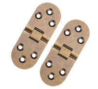 Angoily Lot de 2 Charnières Invisibles en Alliage de Zinc Petite Taille Finition Bronze Antique Charnières Métalliques pour Armoire et Garde-Robe Accessoires Solide pour Meubles