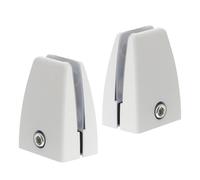 Angoily Lot de 2 Clips de Séparation de Pièce en Alliage D'aluminium, Fixation Réglable pour Écrans de Bureau, Support Stable Compatible Différentes Épaisseurs, pour Organisation