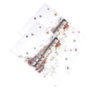 Angoily Lot de 2 Couvertures de Classeur A6 à Paillettes Fluides Pochette en Plastique Transparent Format Compact pour Agenda et Journal Protection Légère et Résistante pour Étudiants