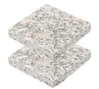 Angoily Lot de 2 Dalles Rafraîchissantes en Granit 9X9 CM pour Petits Animaux Marbre Naturel pour Hamster Nain Lapin Chinchilla et Cochon D’Inde Pierre Solide et Résistante pour