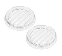 Angoily Lot de 2 Dessous de Plat Ronds Transparents 157 CM en Polypropylène Antidérapant pour Pichet à Thé Glacé Plateau Décoratif Léger et Résistant Maison et Bureau