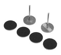 Angoily Lot de 2 Disques de Ponçage Circulaires pour Manucure Russe Accessoires de Ponçage pour Perceuse à Ongles avec 4 Papiers de Verre Remplaçables Format Compact pour Soins des