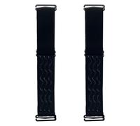 Angoily Lot de 2 Élastiques pour Perruques en Silicone Antidérapants 30Mm Noirs Réglables Crochet Bandeau de Fixation Élastique pour Bonnet de Postiche Accessoires Pratiques pour