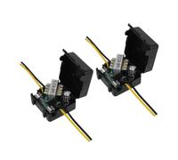 Angoily Lot de 2 Filtres de Puissance pour Voiture 12v, Antiparasite pour Autoradio et Équipement Audio-vidéo, Installation Facile, Noir