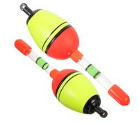 Angoily Lot de 2 Flotteurs de Pêche en Mer en Mousse Légère Couleur Vive pour Haute Visibilité Glissades Précises pour Pêche en Rivière Lac et Océan Outils Indispensables