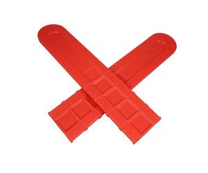 Angoily Lot De 2 Fourreaux Protège-chaîne Tronçonneuse 49 Cm pour Guide-chaîne, Housse Plastique Solide pour Transport Et Protection Sécurisée du Guide-chaîne Lors De L’élagage