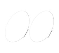 Angoily Lot de 2 Joints de Porte pour Lave-linge à Chargement Frontal 36 Cm en Fil D'acier Inoxydable Ressort, Anneaux de Serrage Résistants pour Remplacement et Étanchéité Anti-fuite,