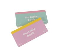 Angoily Lot de 2 Mini Carnets de Poche 25 X 8 CM Agenda Scolaire Bleu et Rose Bloc-Notes Portable sans Spirale pour Étudiants Planificateur Hebdomadaire Non Daté Organiseur de Notes