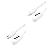Angoily Lot De 2 Mini-concentrateurs De Chargeur De Téléphone 3 A Ligne D'extension Hub Facile À Transporter Charge Rapide