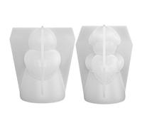 Angoily Lot de 2 moules en silicone pour anges : moules en silicone faits main pour résine époxy - Moule artisanal pour petites figurines, pour décoration de fête de Noël, mariage, événement